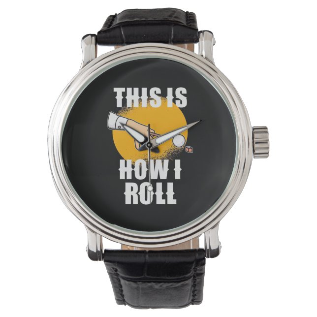 Montre Joueur de billard | Voici comment roulent les snoo (devant)