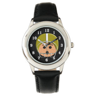 Montre Joueur de football de tête de casque d'or