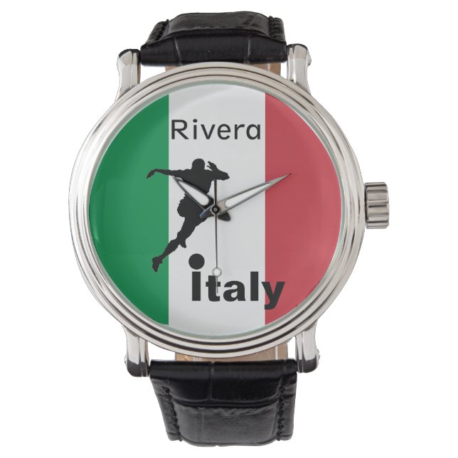 Montre Joueur de football, Italie personnalisable (devant)