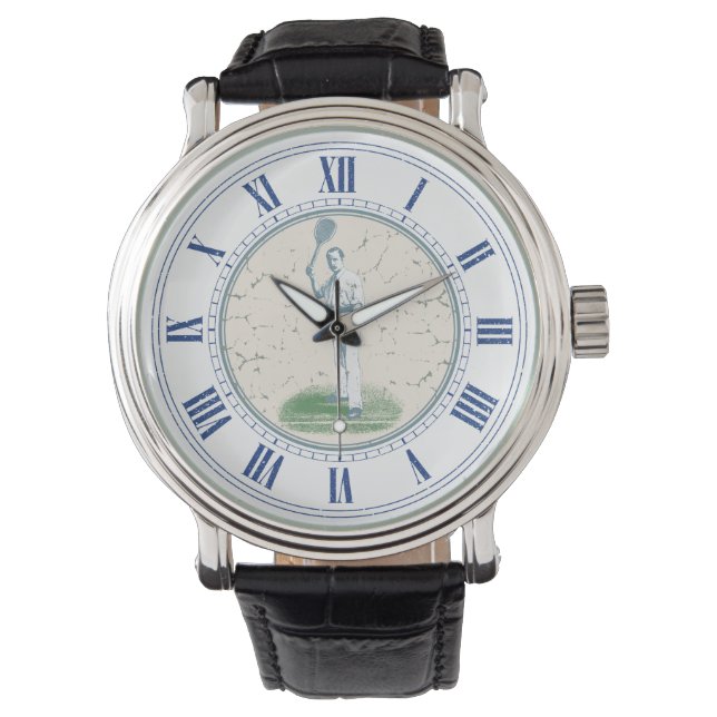 Montre Joueur de tennis Vintage monogramme (devant)