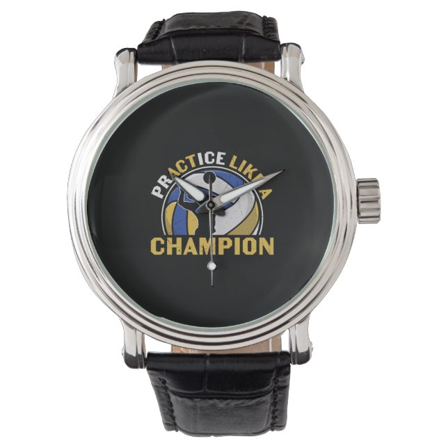 Montre Joueur de volley-ball | Pratiquer Comme Un Champio (devant)