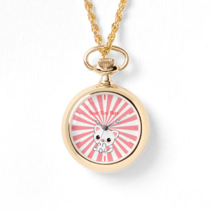 Montre Joueur Kawaii White Kitten personnalisé