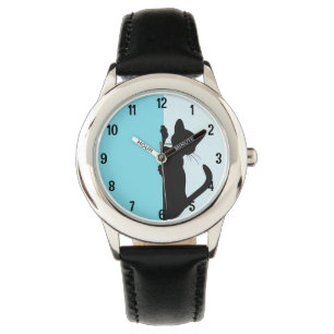 Montre Joueur Peeking Kitty Chat - Bleu