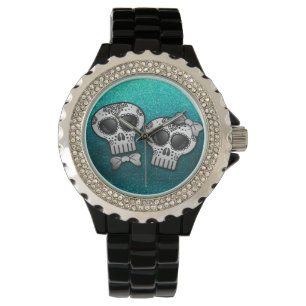 Montre Jour de l'Halloween mortes Crâne Dia de los Muerto