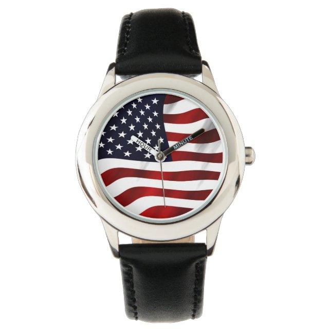 Montre Jour de l'indépendance patriotique du drapeau amér (devant)