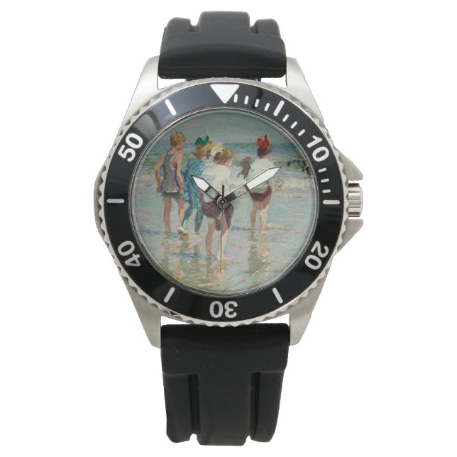 Montre Jour d'été à Brighton Beach (par E.H. Potthast) (devant)