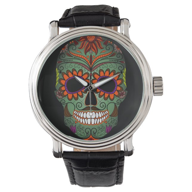 Montre Jour du crâne de sucre des morts (devant)