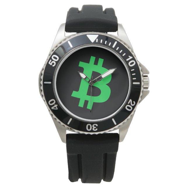 Montre Journée verte du Bitcoin (devant)