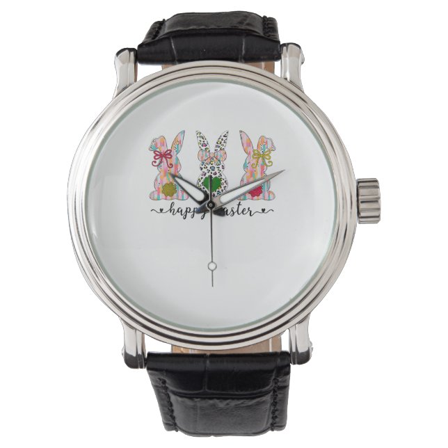 Montre Joyeuse coquette de Pâques lapin de Pâques avec la (devant)