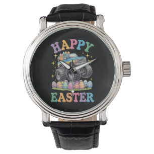 Montre Joyeuses Pâques Drôle de Monster Truck Écrase des 