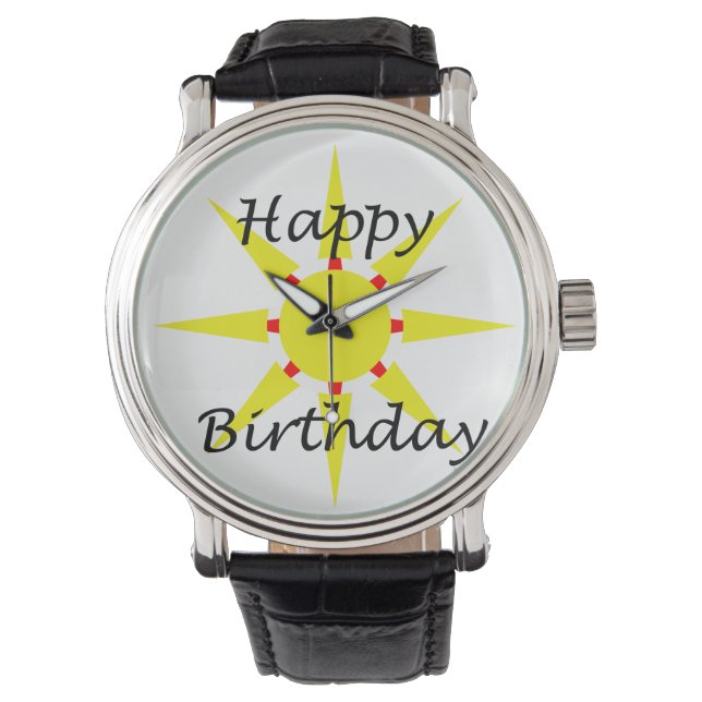 Montre Joyeux anniversaire (devant)