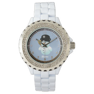 Montre Joyeux bonhomme de neige de Noël