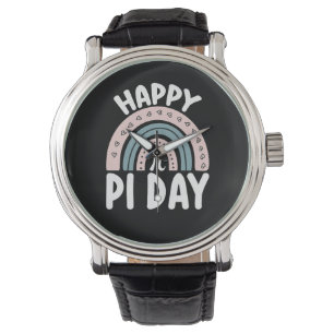 Montre Joyeux Jour de Pi Boho Rainbow Math Mathématique M