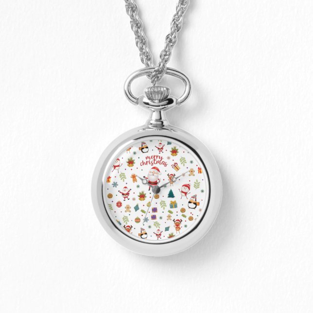 Montre Joyeux Motif de Noël (Recto)
