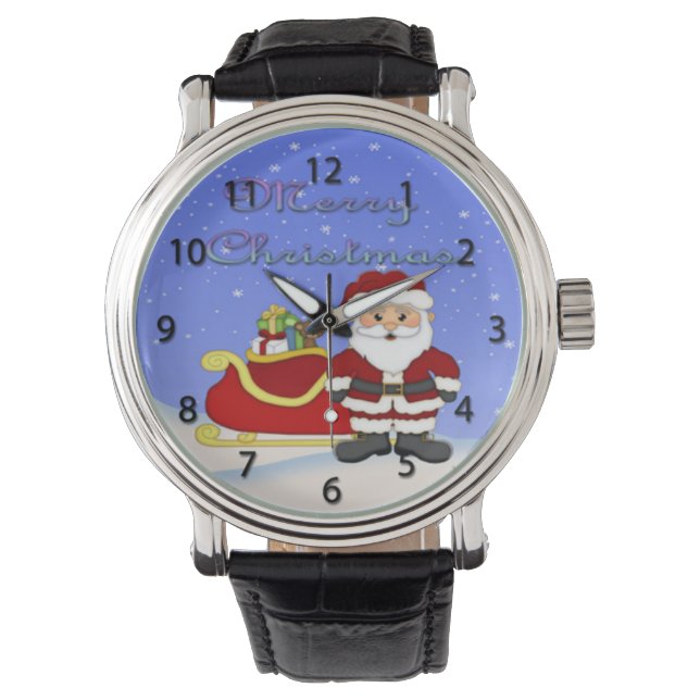 Montre Joyeux Noël Père Noël Watch (devant)