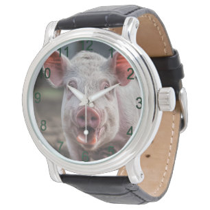 Montre Joyeux Poke de langue de porc blanc,