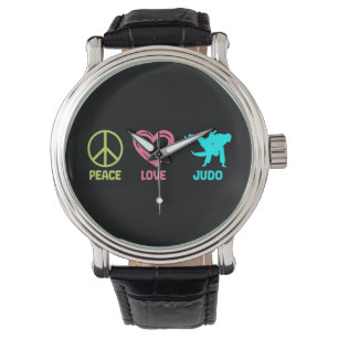Montre Judo Peace Love Martial Arts Asian Fighting Venin