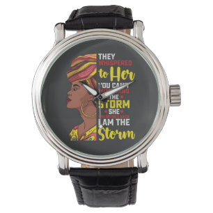 Montre Junetten Je Suis La Tempête Melanin Black Girl