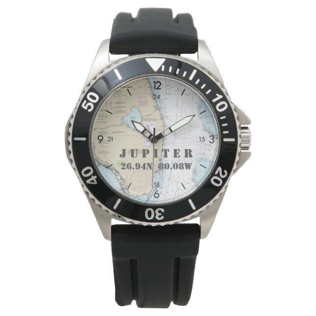 Montre Jupiter FL du bateau de la Latitude nautique (devant)