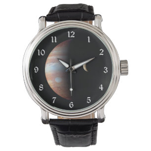 Montre Jupiter Géant Gaz Planète & Io Galilée Lune