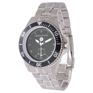 Montre Justice Scales Monogramme Loi Proffesional Watch