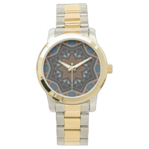 Montre Kaleidoscope Brown Star motif...