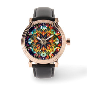 Montre Kaleidoscope Mandala Flower Design-23091