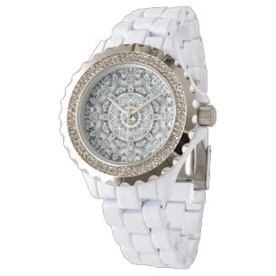Montre Kaleidoscope Vintage noir et blanc