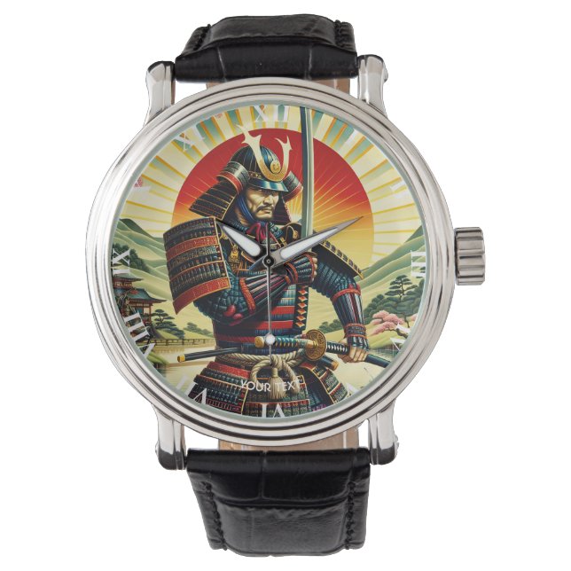 Montre Katana, guerrier de l'Imaginaire mignon Samurai (devant)