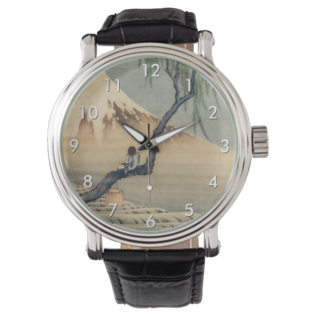 Montre Katsushika Hokusai - Garçon regardant le Mont Fuji (devant)