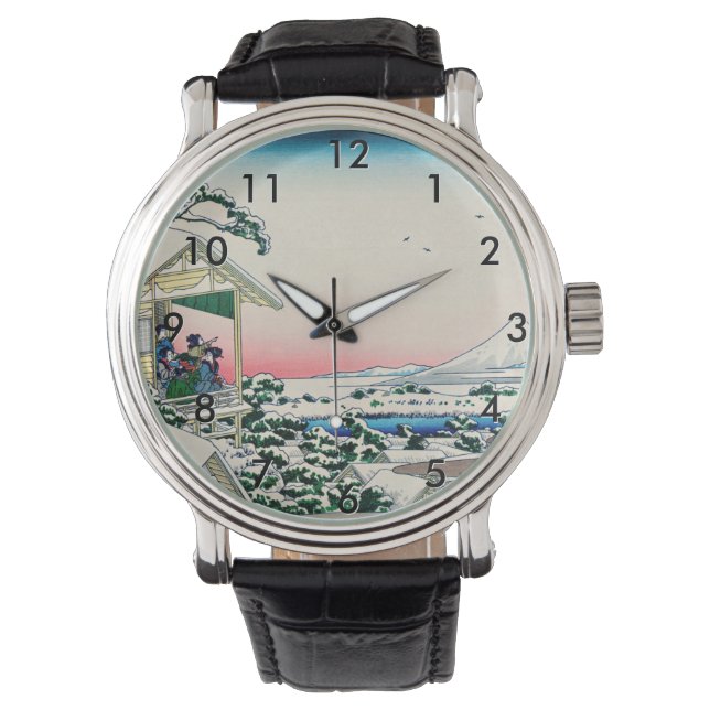 Montre Katsushika Hokusai - Maison de thé à Koishikawa (devant)