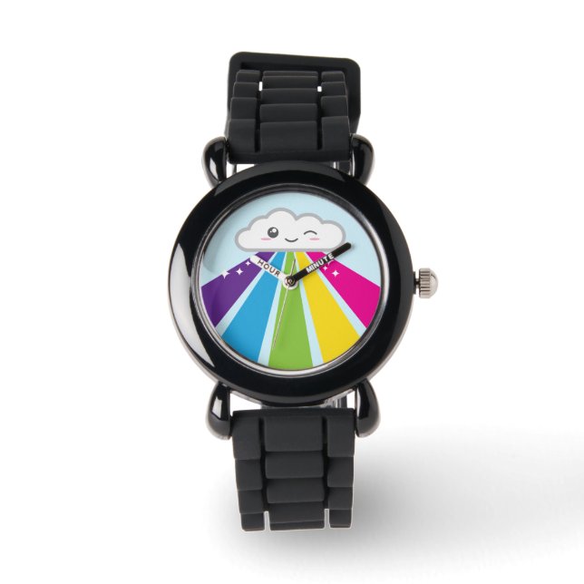Montre Kawaii Cloud et Rainbow Watch (Recto)