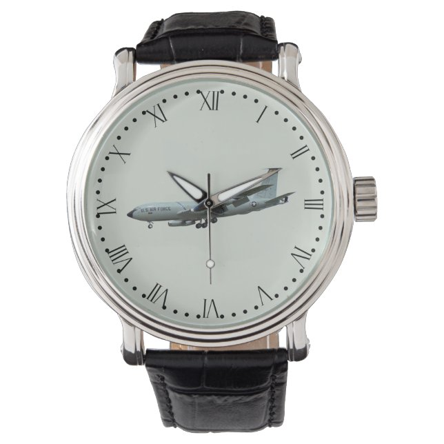 Montre KC135A Stratotanker - cadran romain et minutes (devant)
