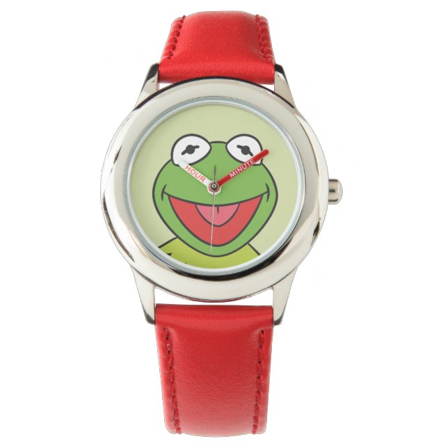 Montre Kermit la tête de dessin de la grenouille (devant)