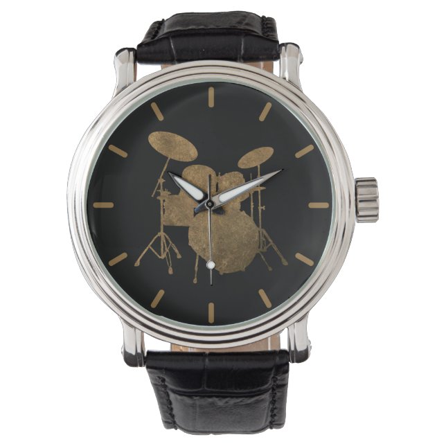 Montre Kit tambour tambour cool Rock & Roll Music Drummin (devant)