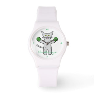 Montre Kitten en boîte avec Mittens Thunder_Cove