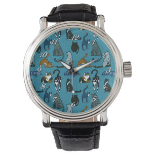 Montre Kitty Corner Chat Motif Montre-poignet