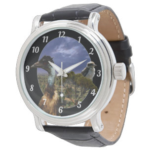 Montre Kookaburra, Emu, Paysage australien,