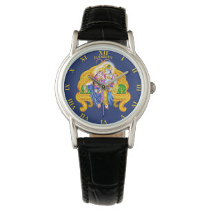 Montre Krishna Radha Vigneshwara Hinduisme psychédéliqu