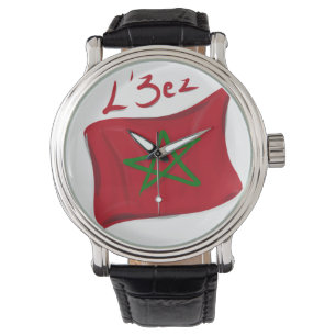 Montre L'3ez Maroc sur fond transparent