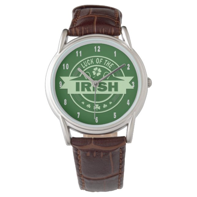 Montre La chance de la Saint Patrick irlandaise (devant)
