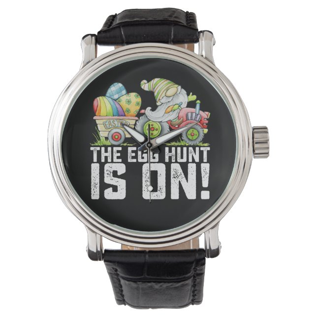 Montre La Chasse Aux Oeufs Est Sur Gnome Drôle Pâques (devant)