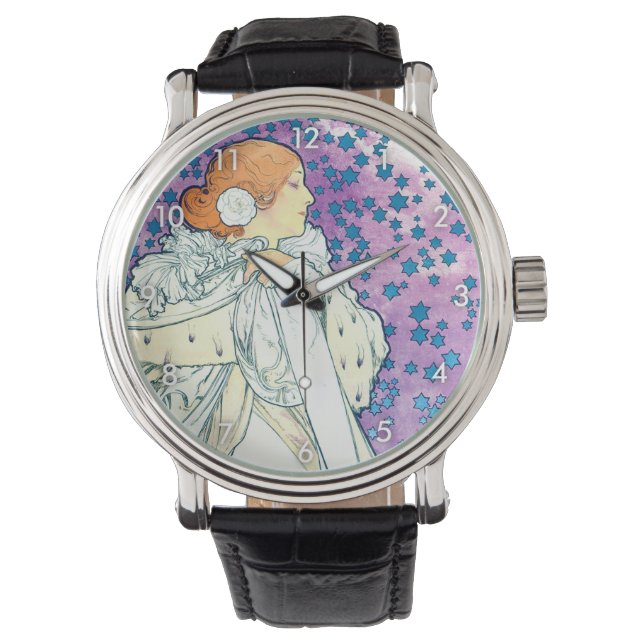 Montre La Dame des Camelias, Alphonse Mucha (devant)