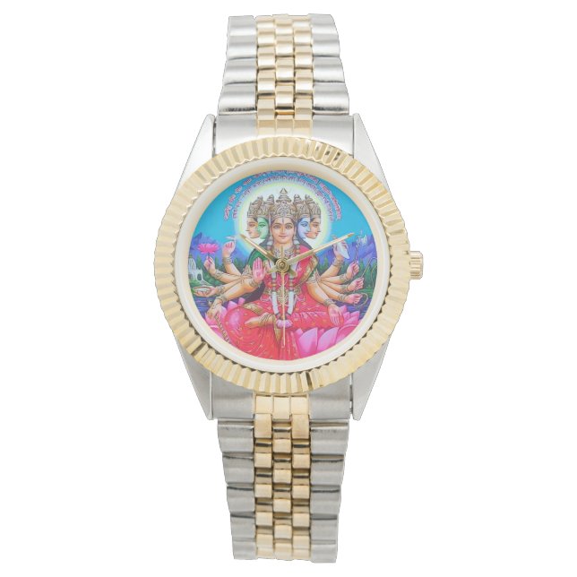 Montre La déesse Gayatri Devi Veda Mata Deity (devant)