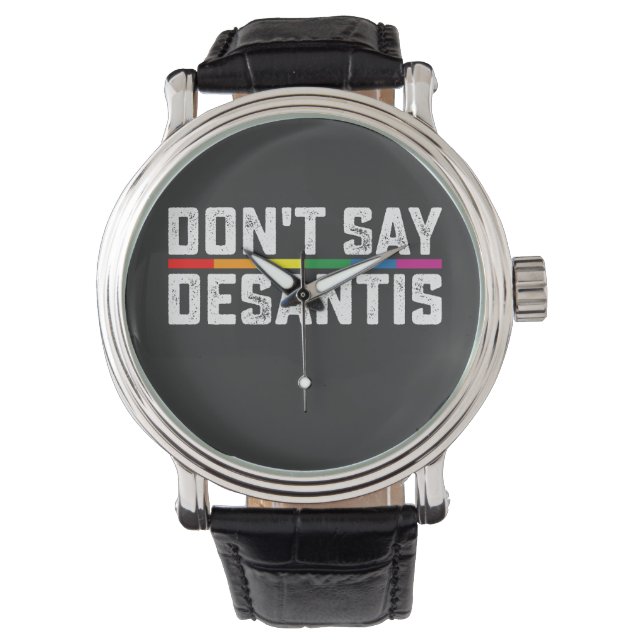 Montre La fierté LGBT ne dit pas Desantis Gay Lesbian (devant)