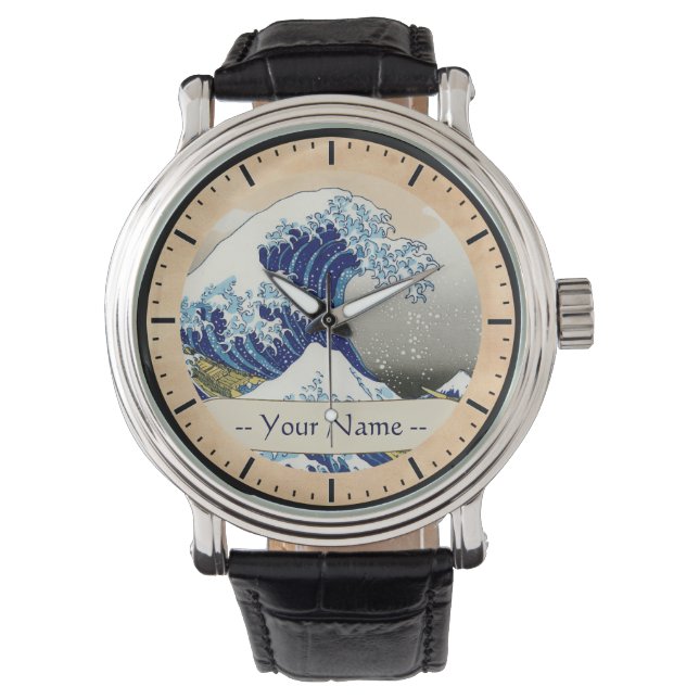 Montre La grande vague de Kanagawa Hokusai Katsushika Nom (devant)