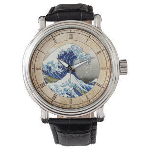 Montre La grande vague de l'art de Kanagawa Hokusai