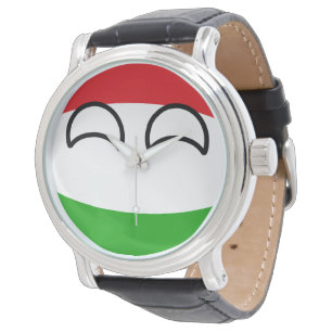 Montre La Hongrie Geeky tendante drôle Countryball