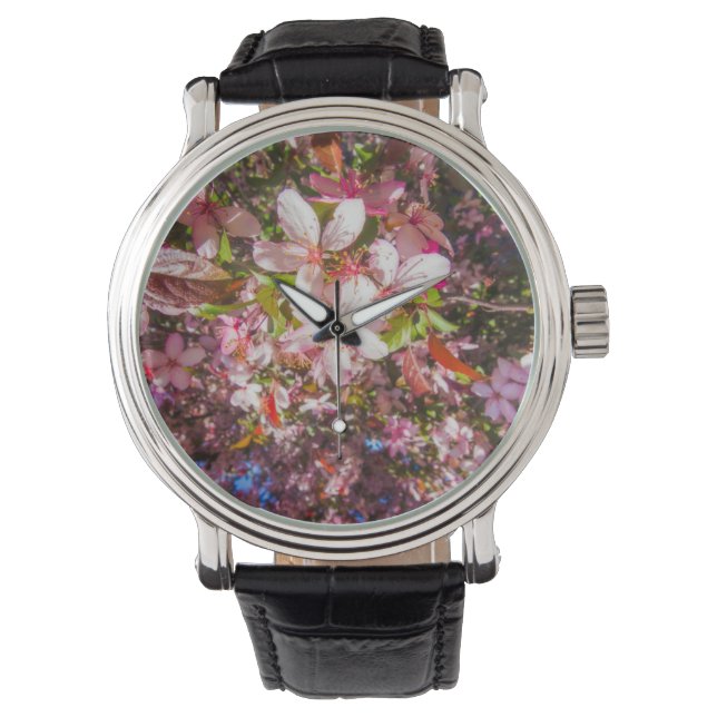 Montre La nature fleurit Coeur en fleurs Fleurs douces fl (devant)