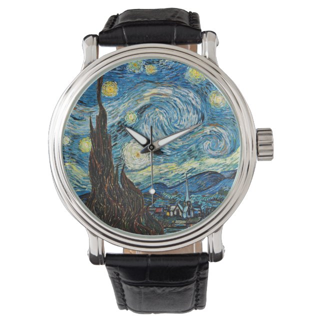 Montre La nuit étoilée de Vincent Van Gogh (devant)